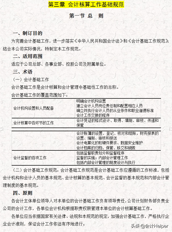 完整版公司財(cái)務(wù)會(huì)計(jì)核算手冊(cè)及財(cái)務(wù)管理制度，word格式，十分詳細(xì)
